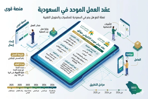 عقد العمل الموحد في السعودية