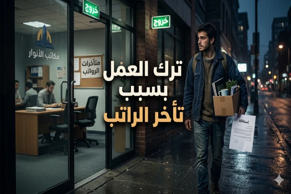 ترك العمل بسبب تأخر الراتب و5 خطوات لرفع شكوى تأخر الراتب