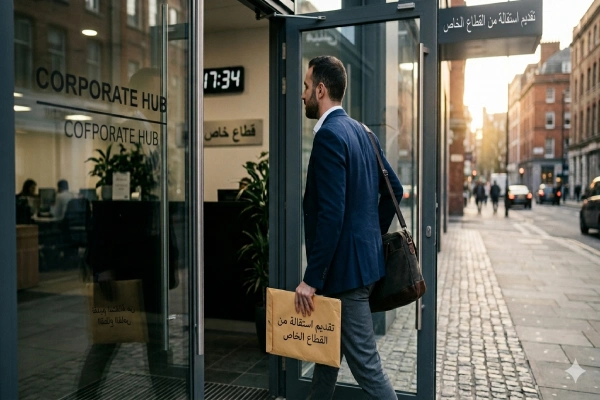 تقديم استقالة من القطاع الخاص