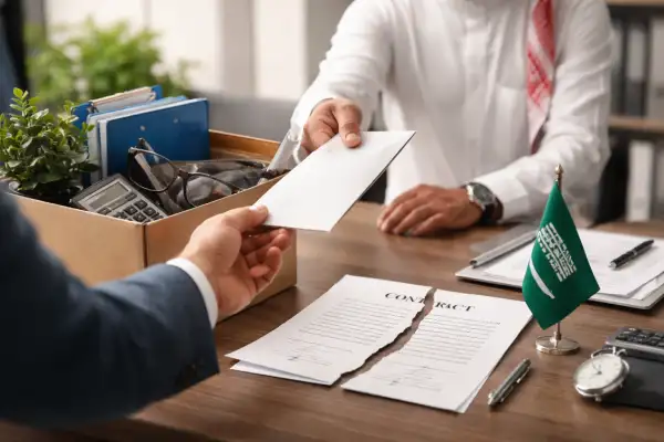  تقديم الاستقالة قبل انتهاء العقد