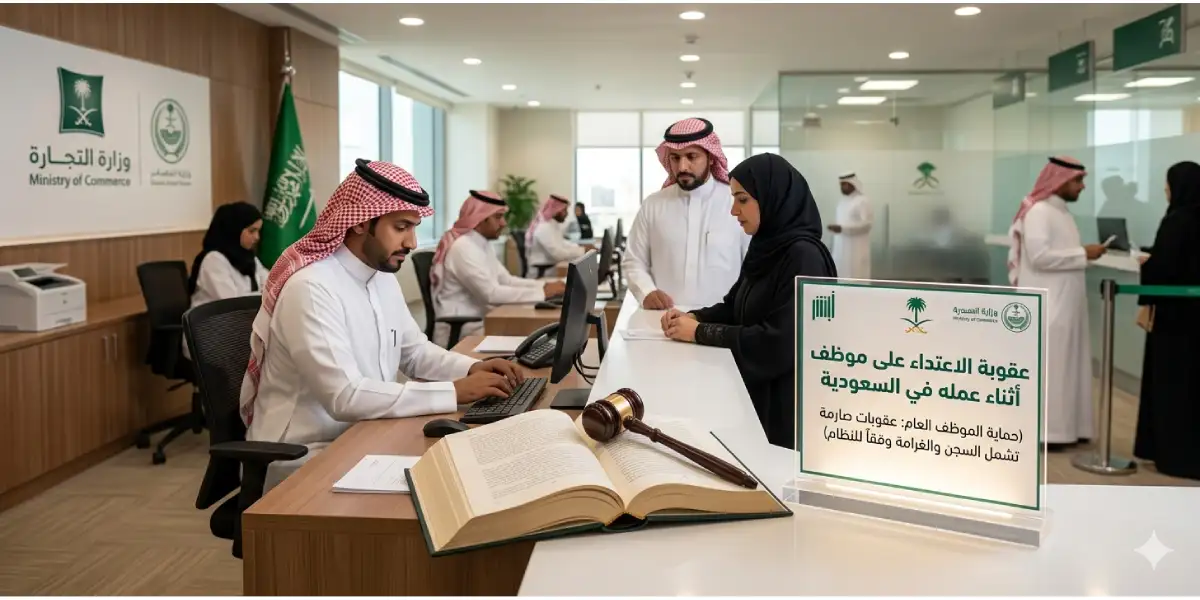 عقوبة الاعتداء على موظف أثناء عمله في السعودية 2026