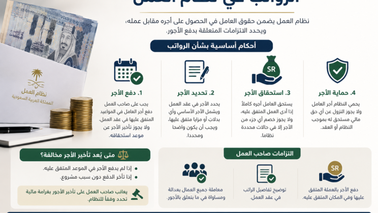 هل يحق للشركة خصم الراتب دون موافقة الموظف؟ دليل قانوني وفق نظام العمل السعودي